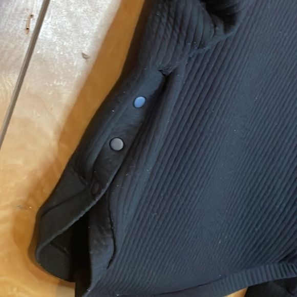 •GAP•ATHLETIC BLACK RIBBED MOCK NECK SWEATER SIZE MEDIUM - Picture 6 of 7